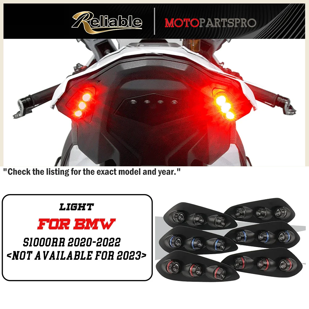 

For BMW S 1000 RR S1000 RR S1000RR LED Turn Signals Indicator Blinker Light Waterproof 2020 2021 2022 Motorcycle Accessories