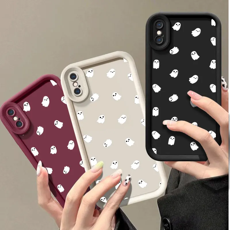 Spooky Fasion Phone Case for iPhone 6 6S 7 8 PLUS SE 2020 2022 X XR XS MAX Shockproof Silicone Soft Cover Coque