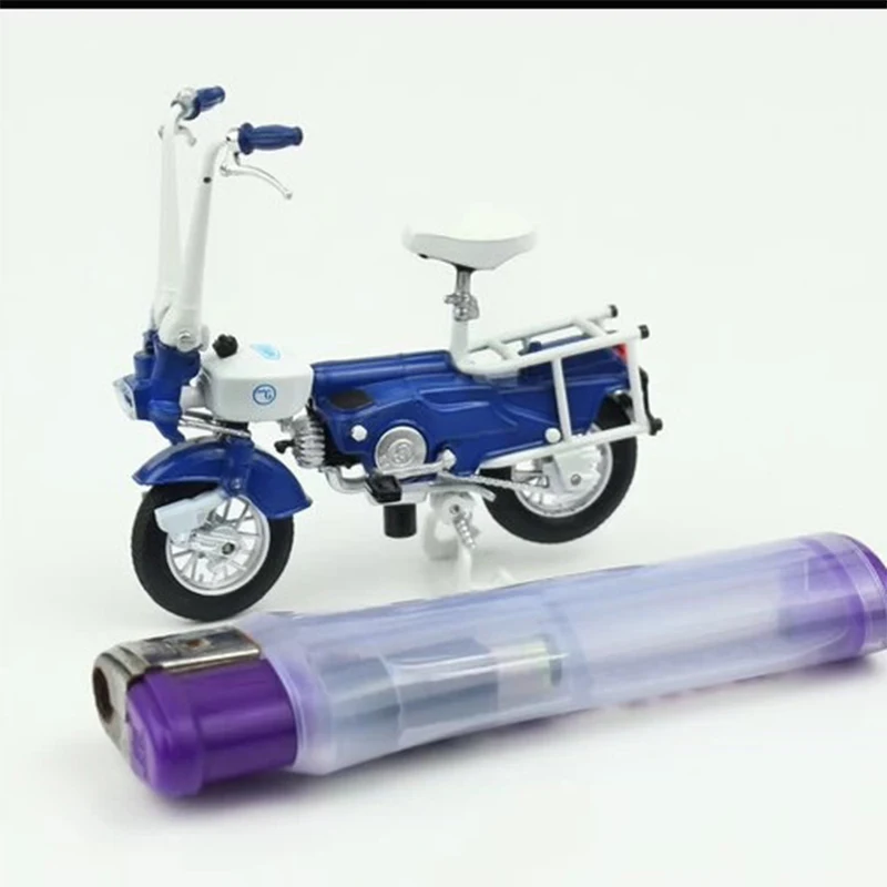 Modèle de moto en alliage 1:18, modèle de vélo électrique, ornement de Collection adapté aux amateurs de cyclisme, cadeaux pour enfants