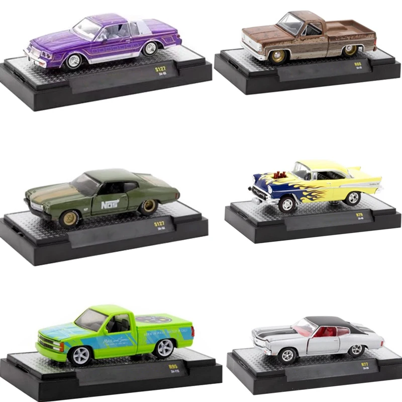 

New M2 Machines 1:64 Scale 1976 G10 Diecast Alloy Car Model C1500 Pickup Limited Collection Gift Child Toy