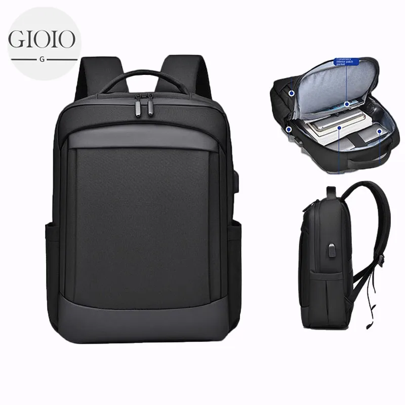 

GIOIO Travel Backpack Men Business Backpack School Expandable USB Bag Large Capacity 15.6 Laptop Waterproof Fashion Backpack