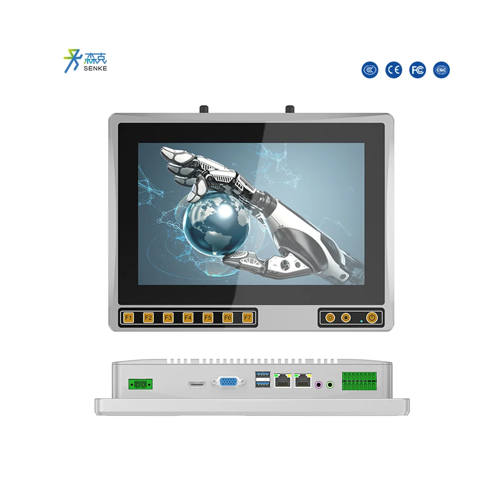 Senke 10.1" 12.1" Agriculture Engineering Vehicles PC All In One Touch Industrial Panel Pc Touch Screen 2