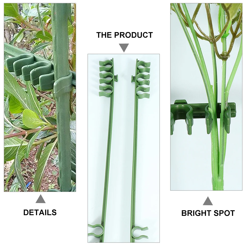 

25pcs Plastic Clip Cross Arm Fastener For Tomato Cucumber Support Reusable Garden Trellis Connector Plant Buckle
