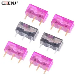 2pcs Dustproof Mouse Micro Switch Micro Button 3Pin Gold Contactor 150M 150 Millions Click Life 0.74N 0.65N Micro Switches