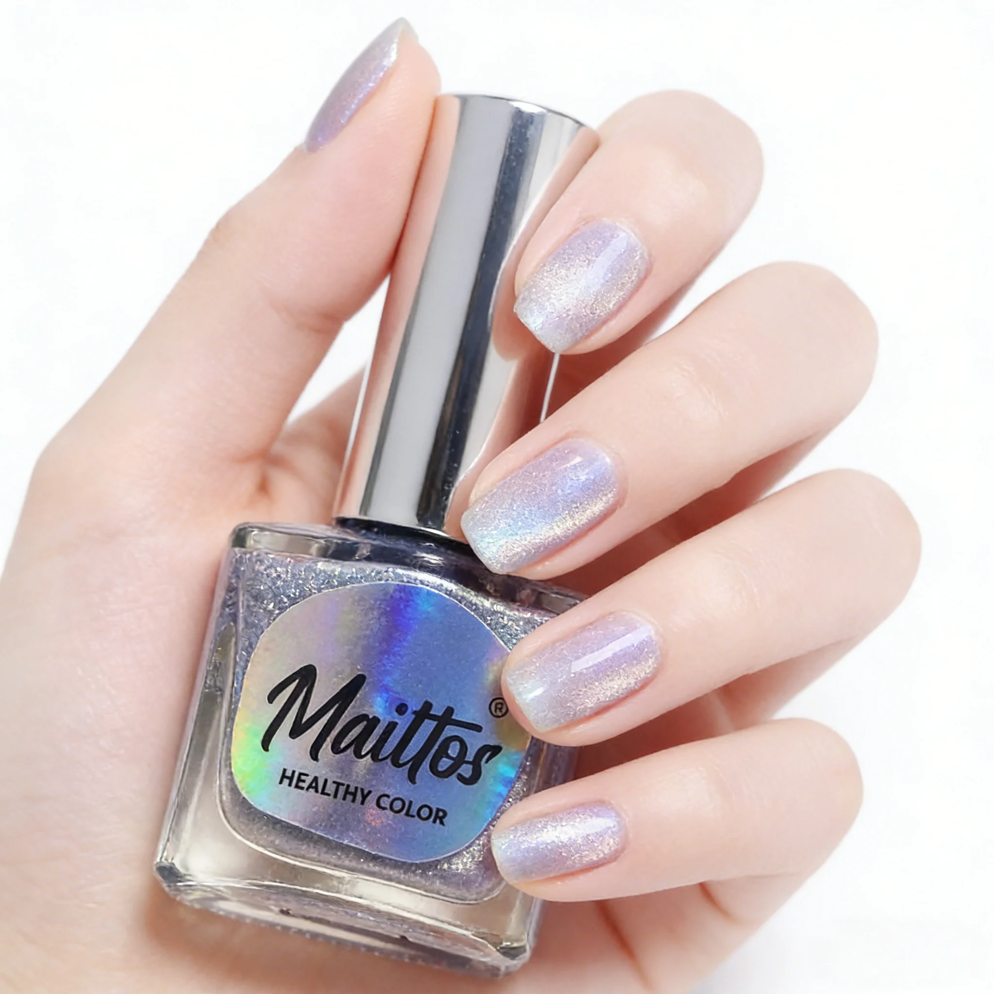 WA518 River12ml No-bake Cat's Eye Water-based Nail Polish, Oderless, With magnet, It dries quickly No need UV lamp, easy to tear