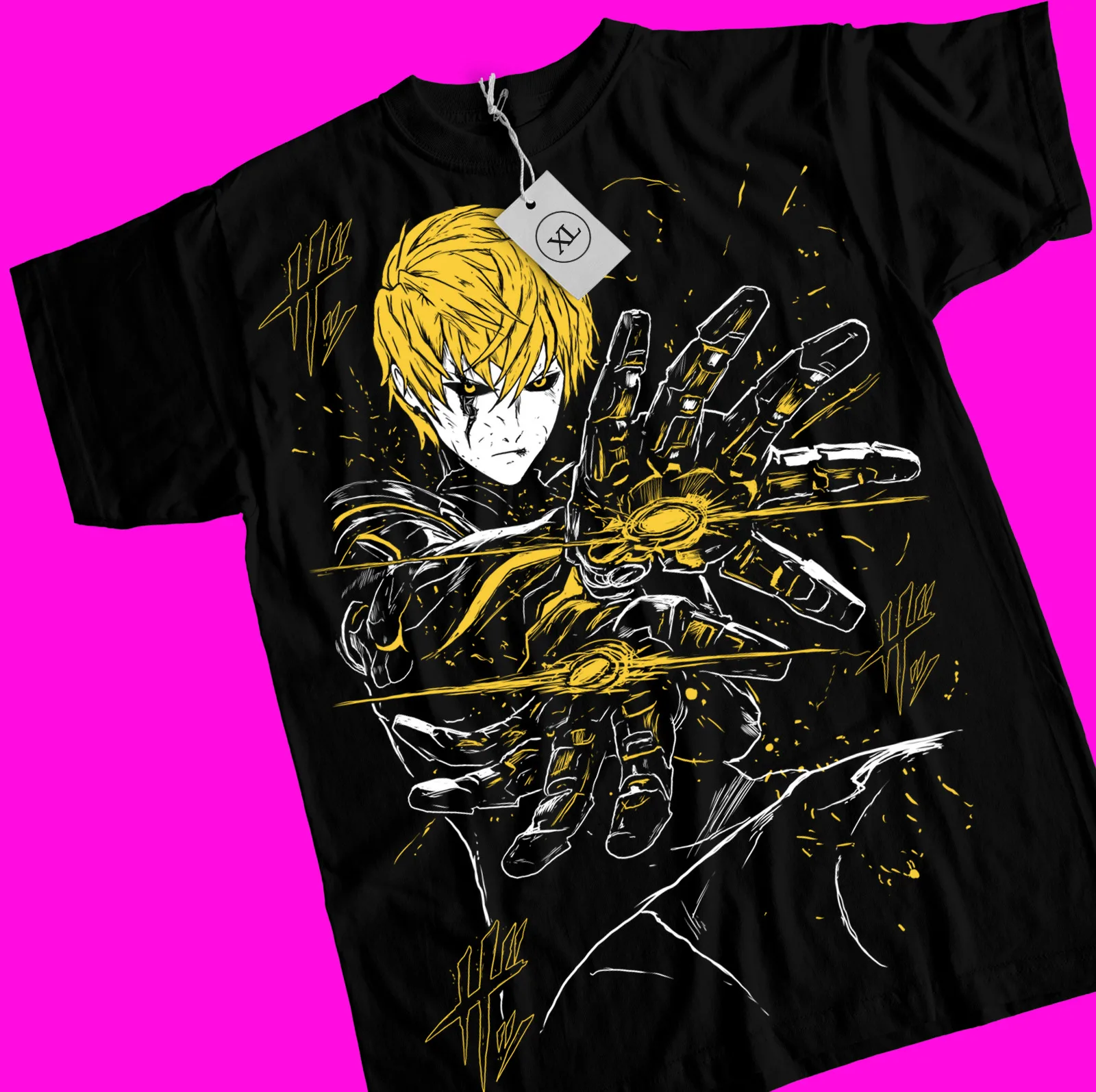 Anime Manga Villain One Punch-Man Graphic Tee S to 5XL Genos T-Shirt