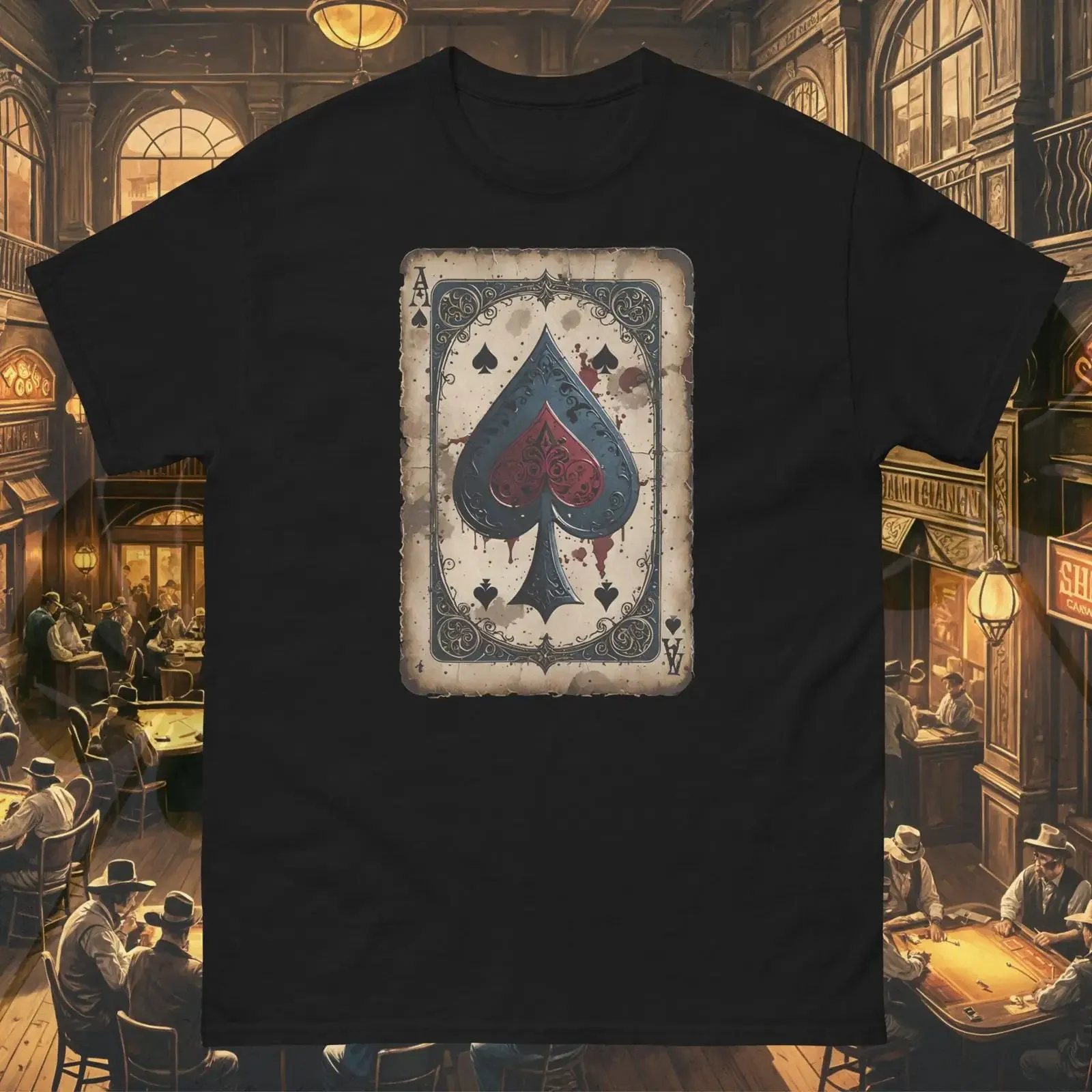 camiseta-vintage-ace-of-spades-gotica-com-estampa-de-carta-de-poker-lavada-esticada-designer-unissex-macia-com-grafico