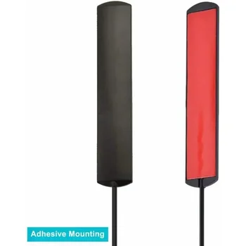 Supporto in vetro per antenna radio mobile per scanner a banda larga da 25 MHz -1200 MHz con connettore BNC Cavo coassiale RG174 da 3 metri