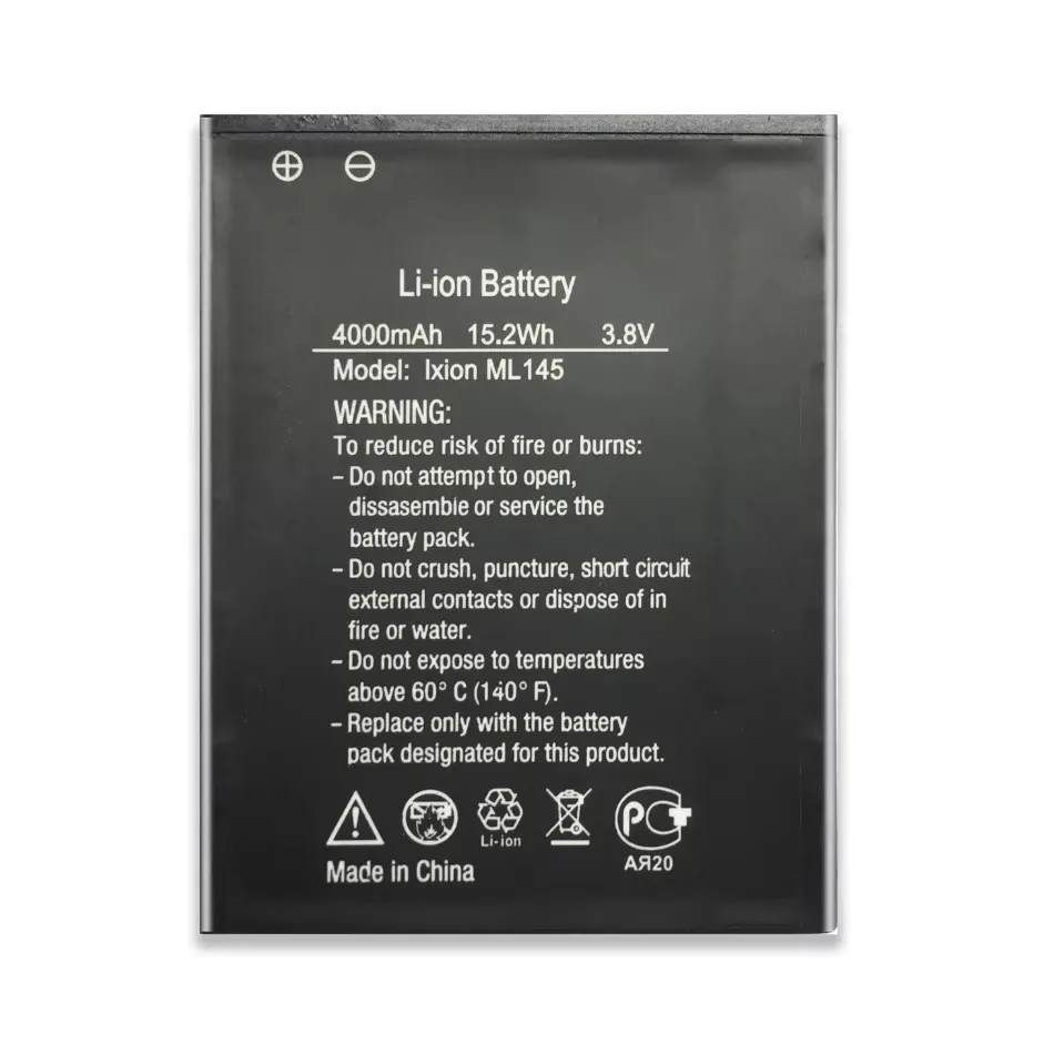 Mobile Phone Battery 4000Mah For DEXP Ixion ML145 Snatch SE Rechargeable Li-Polymer Batteries