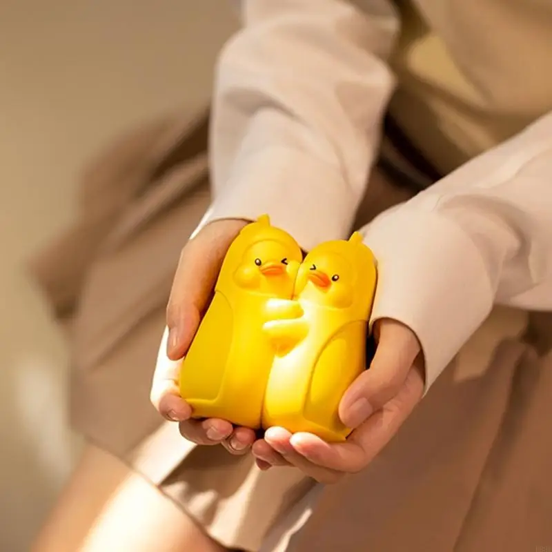 

3 Temperature Adjustable Portable Hand Warmer Featuring 45 50 55℃ Settings Lovely Duck Pocket Warmer Enduring B03E