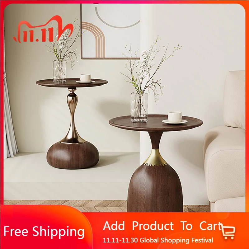 

Wood Aesthetic Side Table Books Metal Bedroom Living Room Writing Side Table Minimalist Decoration Couchtisch Home Furniture