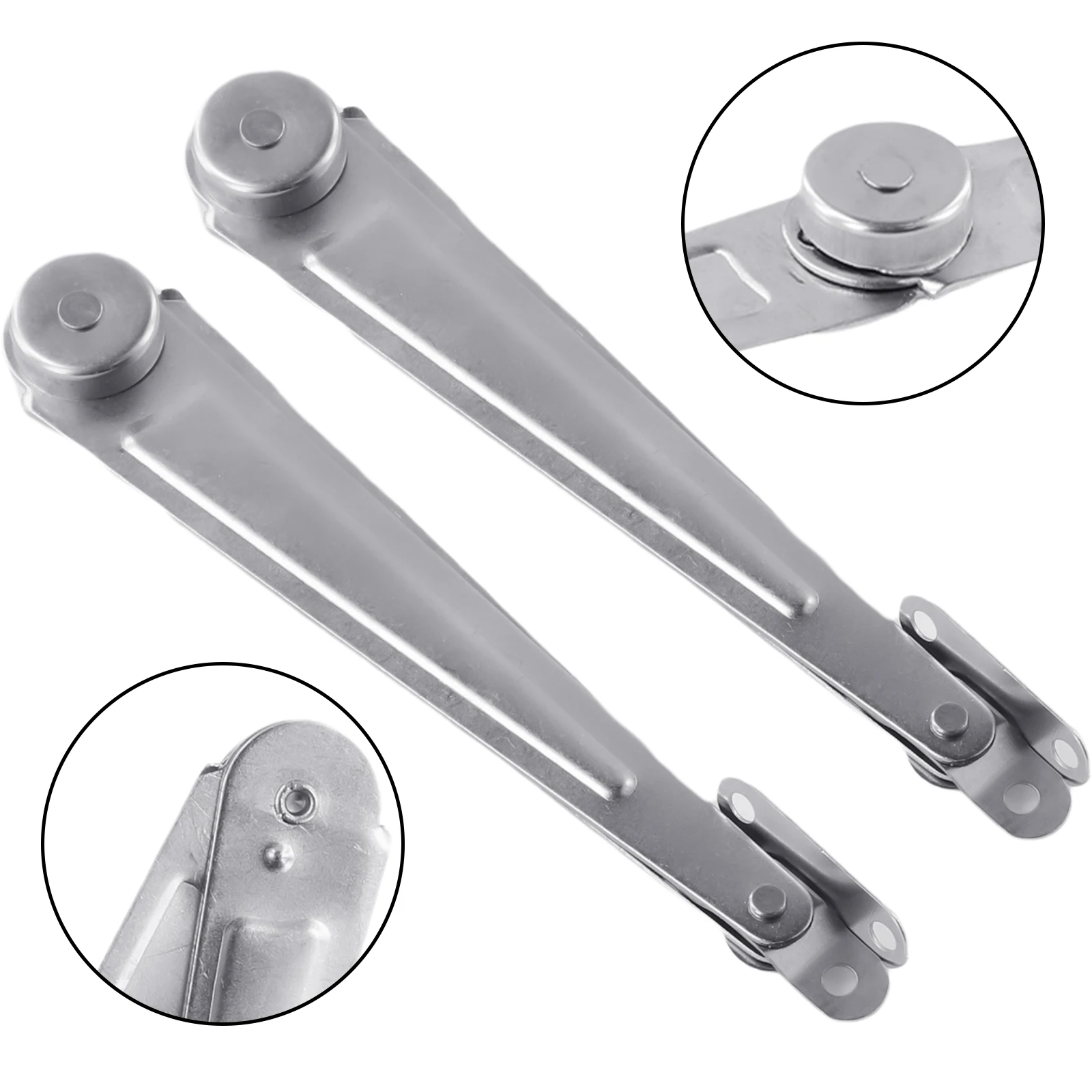 Hinge Stay Lift Lid Supports 2pcs Accessory Cupboard Door Hardware Home Improvement Metal Straight Lid Support