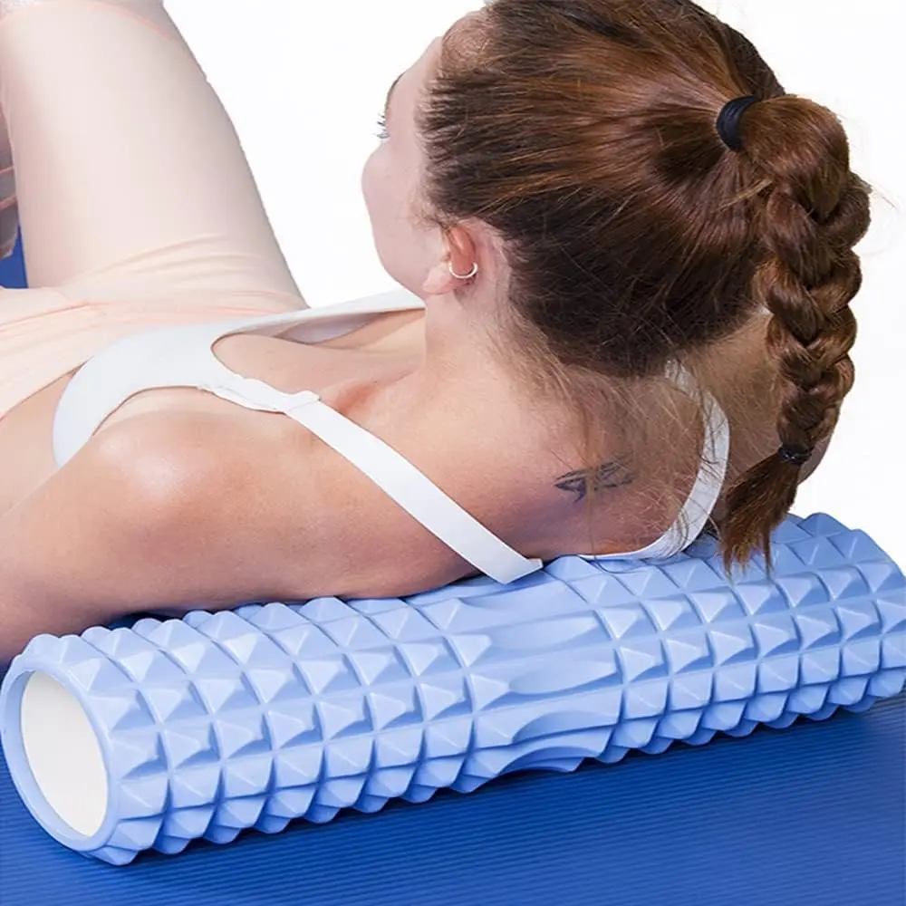 45cm Yoga Column Foam Axis Massage roller Muscle Back Muscle MassageThe grid Back training