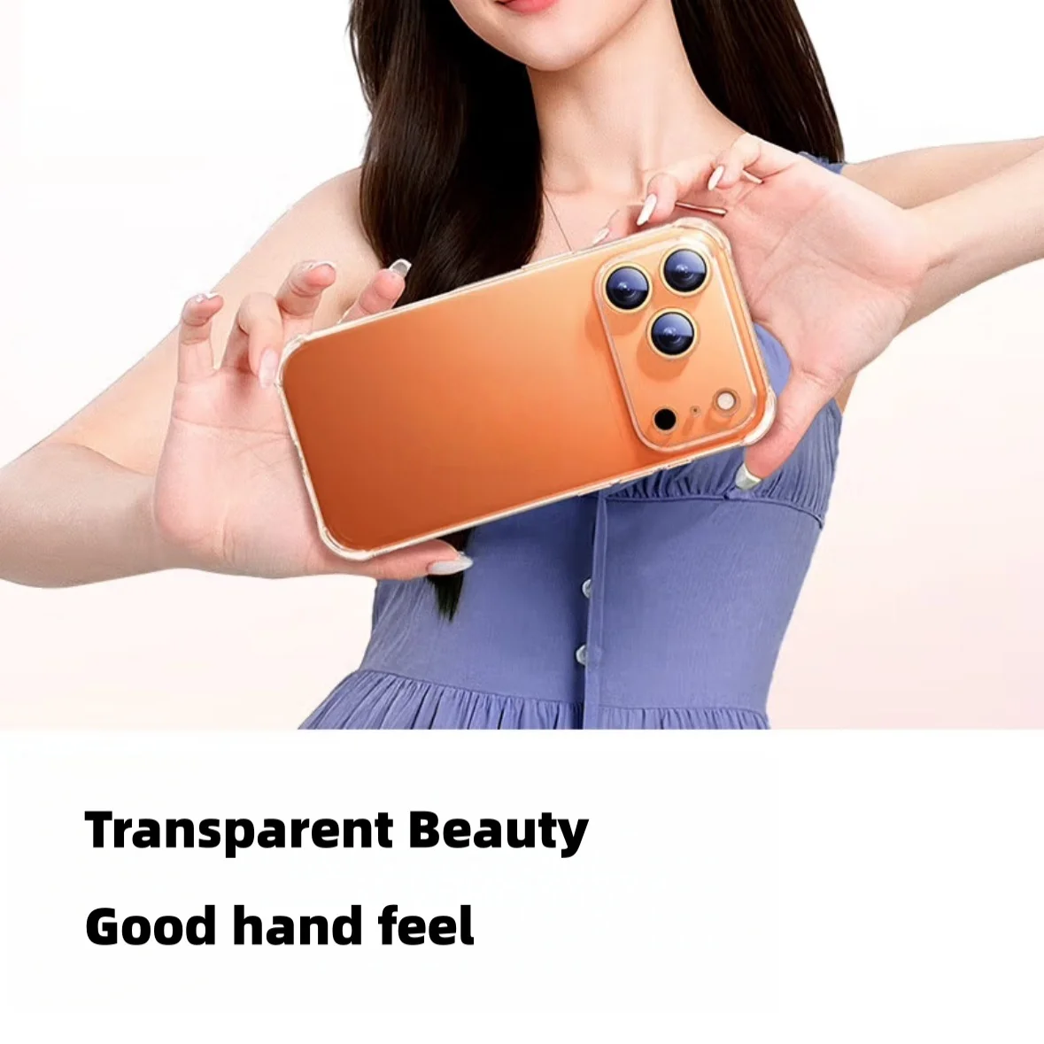 Transparente TPU-Handyhülle mit stoßfestem Schutz für iPhone 17 Pro Max/17 Pro/1 /Air/16/15/14/13/12/11 – transparent – Detail 6