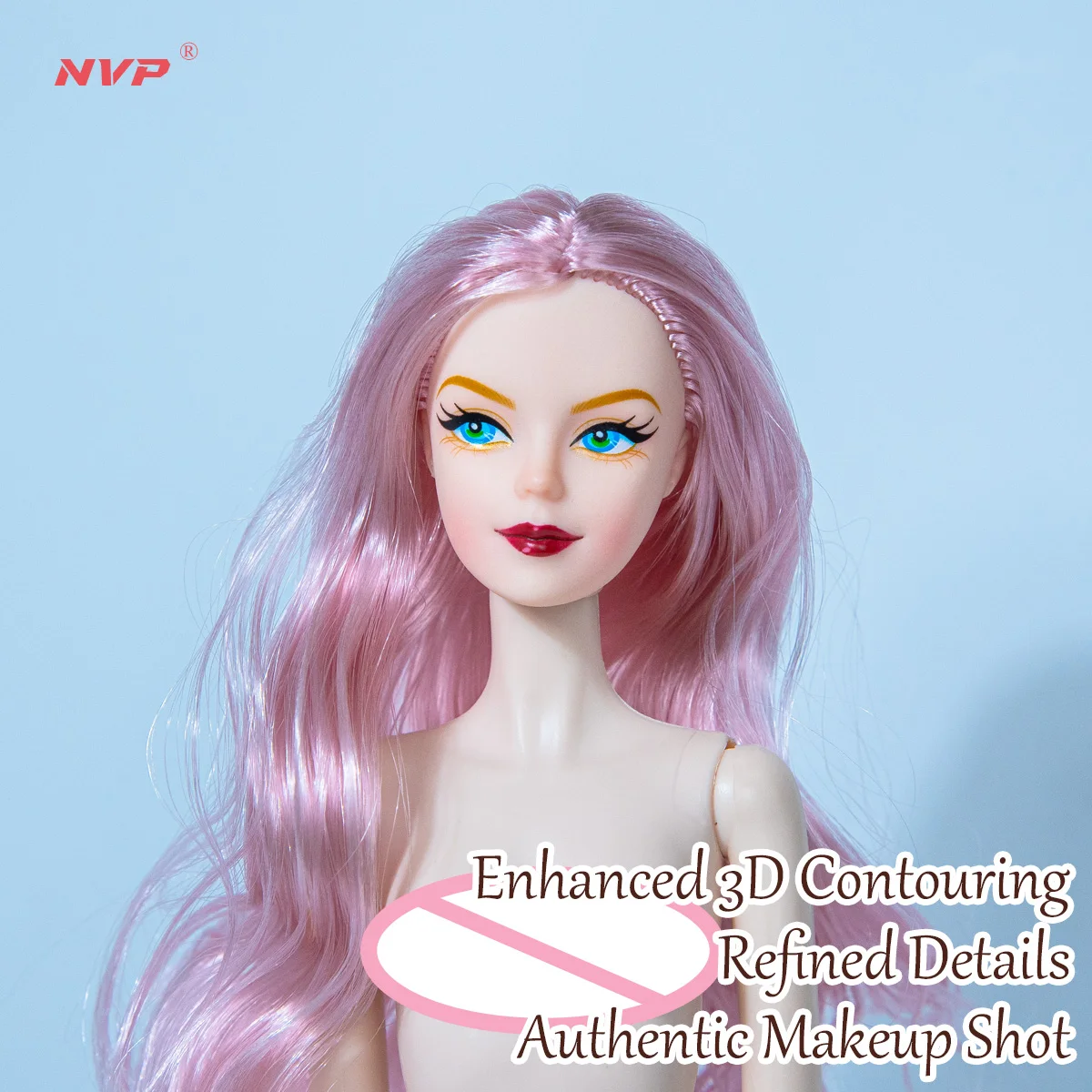 

Articulated Collectible Model, 12-Joint Posable BJD Doll, Exquisite Changeable Makeup (no clothing)
