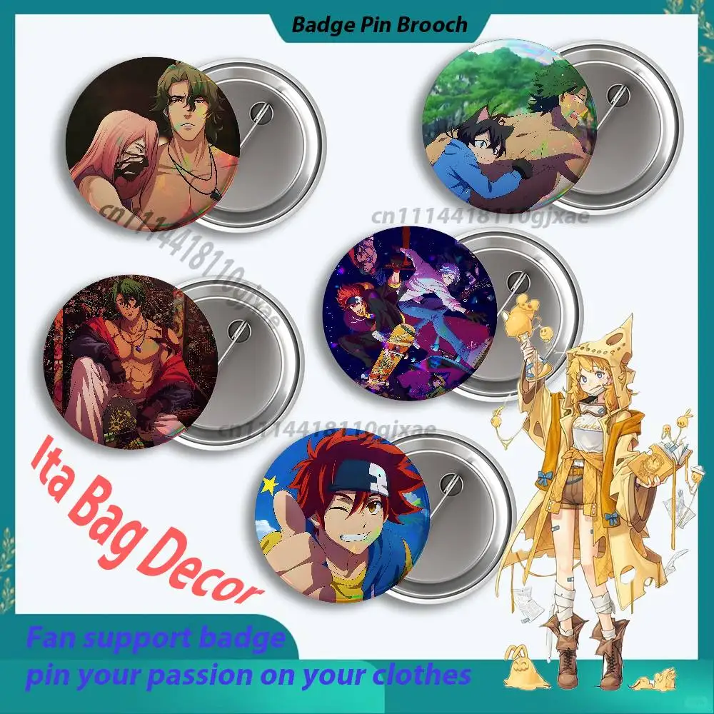 S-SK8 The I-Infinitys-S Badges25 32 44 58 75mm Round Cosplay Pin Fans Collect Friends Gifts Brooch Souvenir Custom