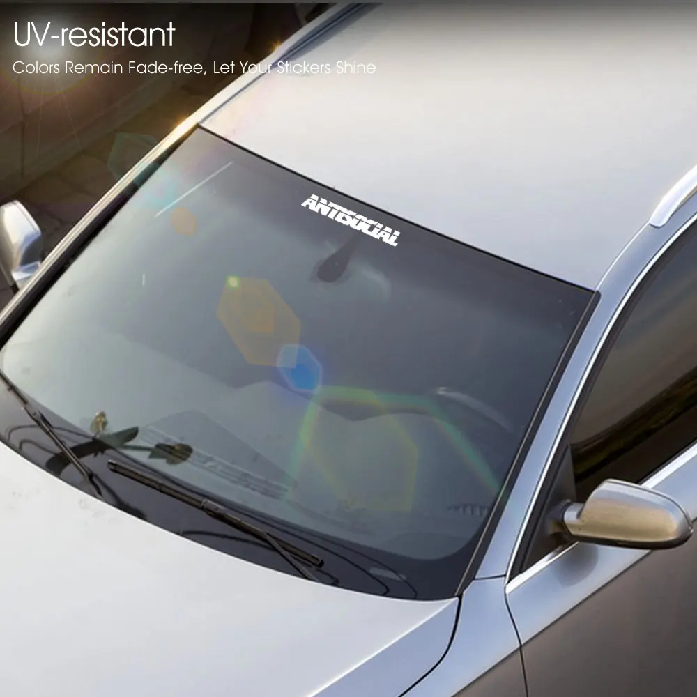 ملصق عاكس مقاوم للماء لجسم الزجاج الأمامي والخلفي ، شارات مضادة لأشعة الشمس ، حرف مضاد للصوت ، واقي شمس تلقائي ، سهل الاستخدام #4