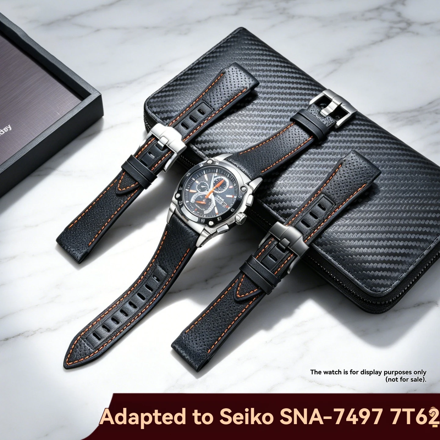 

Male Leather Band Special Convex Interface for Seiko Premier SNA749 SPC003 SNJ021