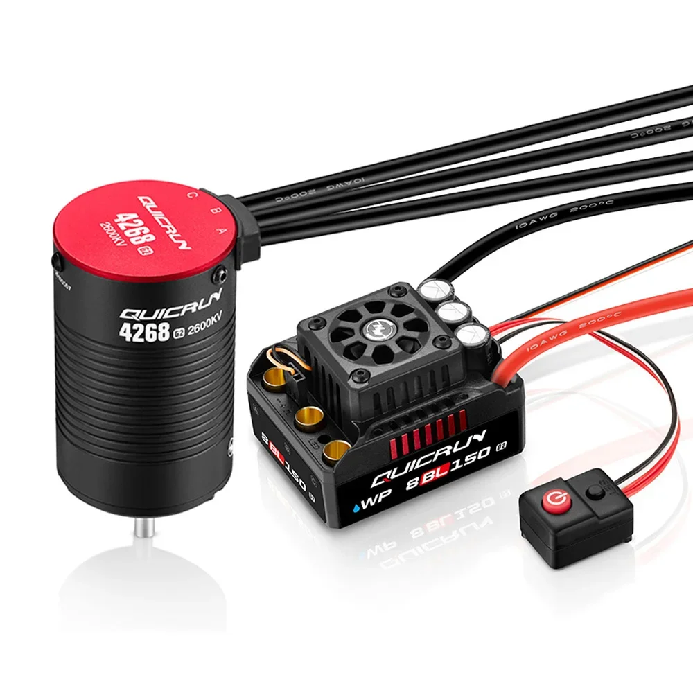 Hobbywing QuicRun 8BL150 G2 150A ESC 4274SL 4268SL Brushless Motor for 1/8 RC Off-road Vehicle