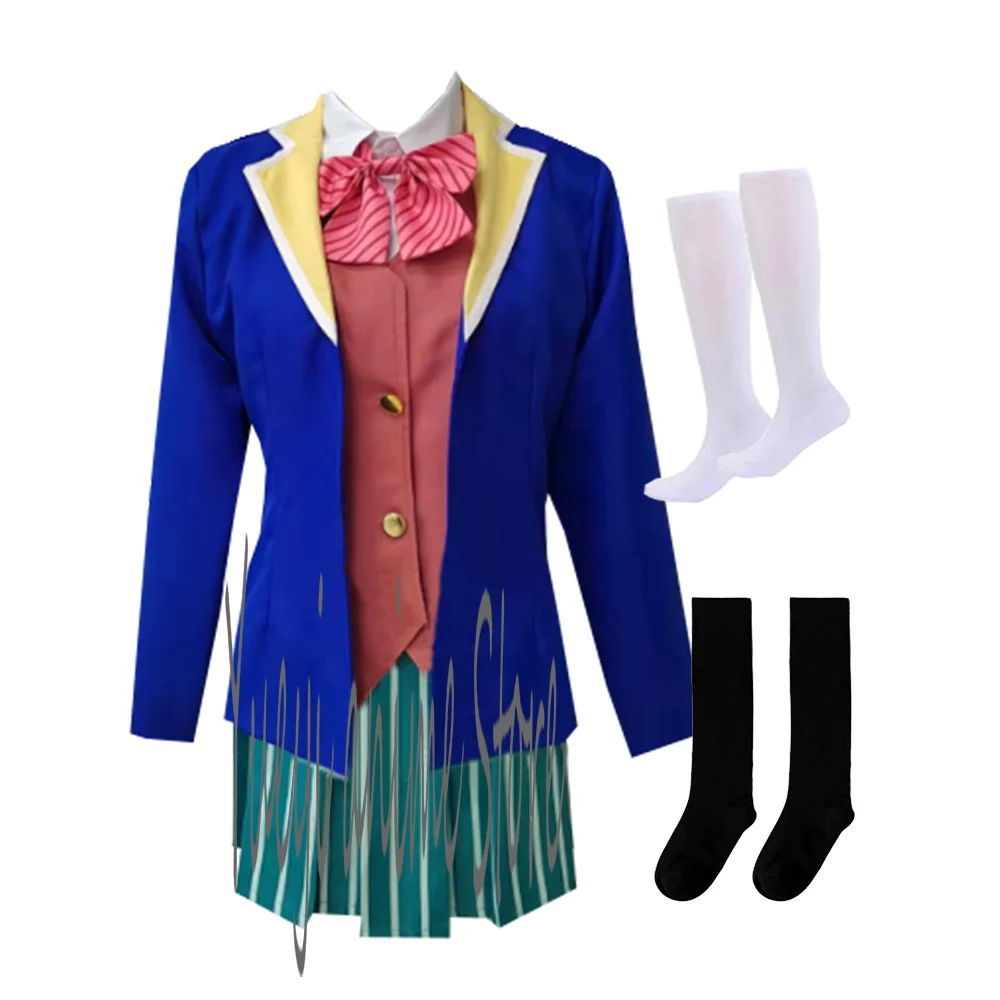 

Women Cosplay Satou Matsuzaka Costume School Uniform Suit Sailor Halloween cos ----- customized