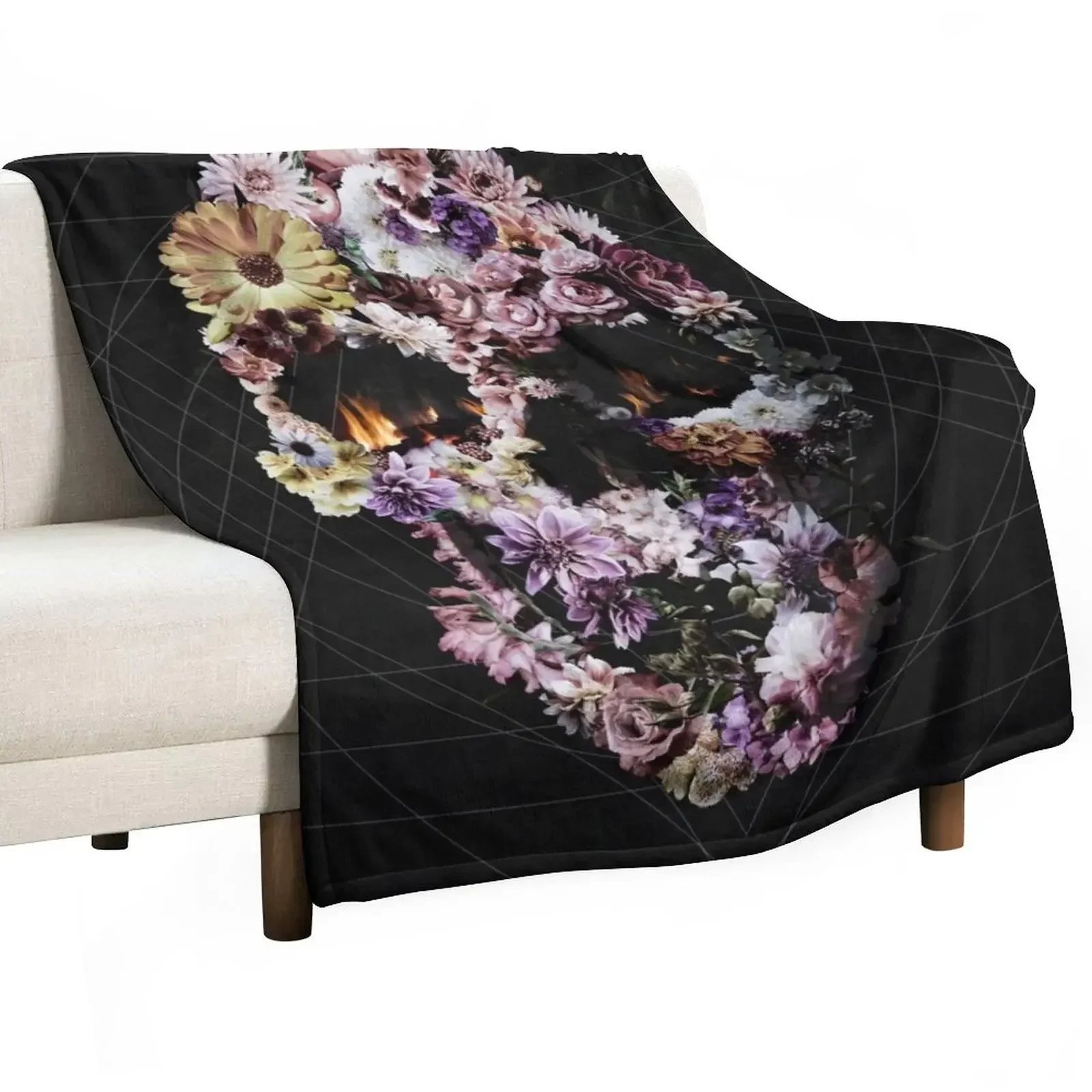 Upland Dark Throw Blanket Decorative Beds Blankets For Bed Sofa Blankets