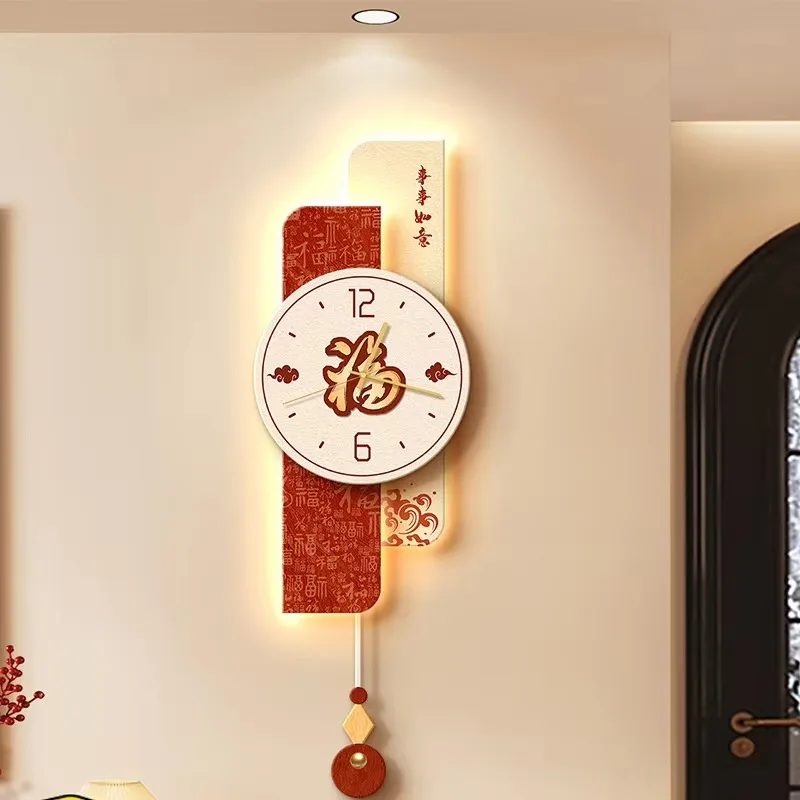 Visible Night Wall Clock Vertical Remote Control Cozy Art Wall Clock Aesthetic Modern Design Orologio Da Parete Home Decor Items