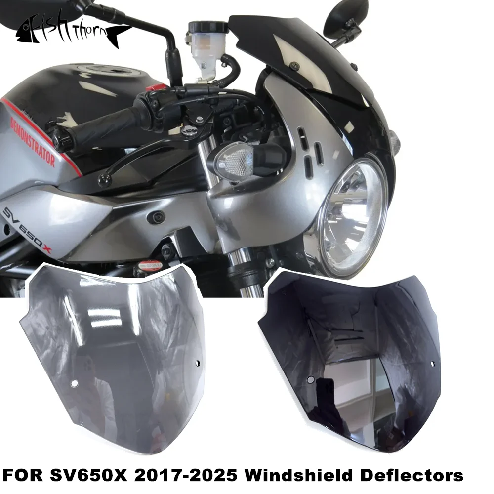 

For Suzuki SV650X SV 650X 2016-2025 Motorcycle Windshield Windscreen Windproof Wind Screen Deflector