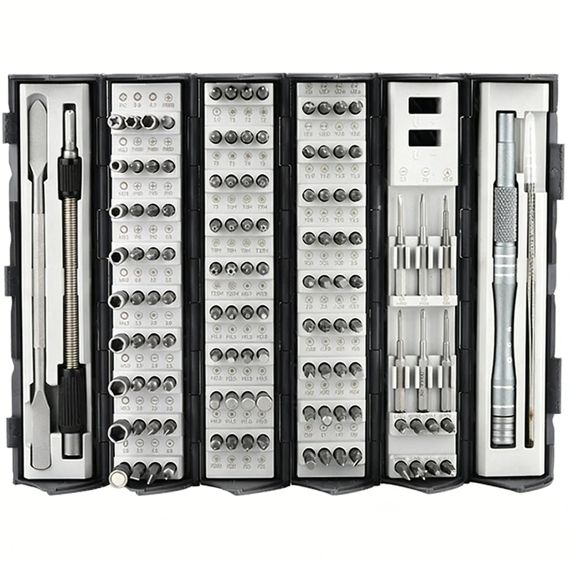 

128 in 1 screwdriver set disassembly repair tools manual screwdriver kit in a roll-up case Portable Professional Repair Tool Set