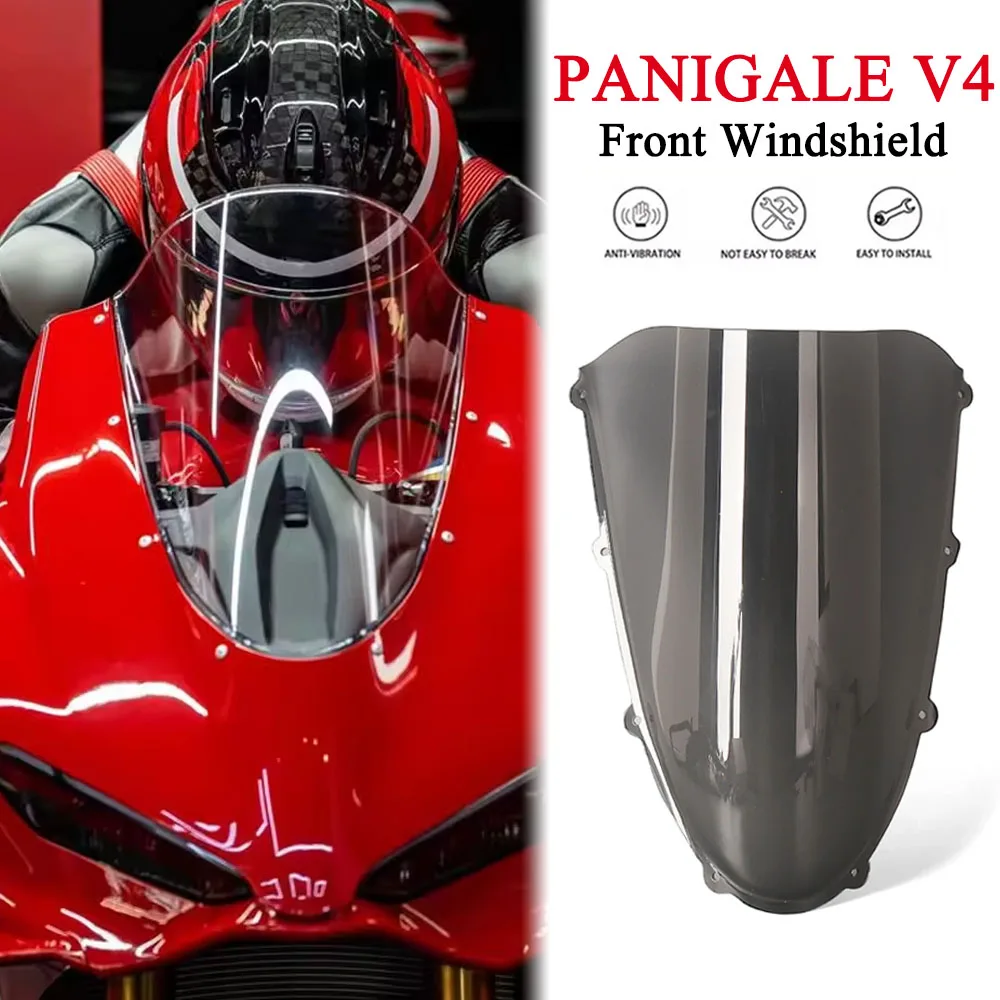 

Motorcycle Accessories High Windshield Windscreen Fairing For Ducati Panigale V4 S PANIGALE V4S V4R 2025 2026