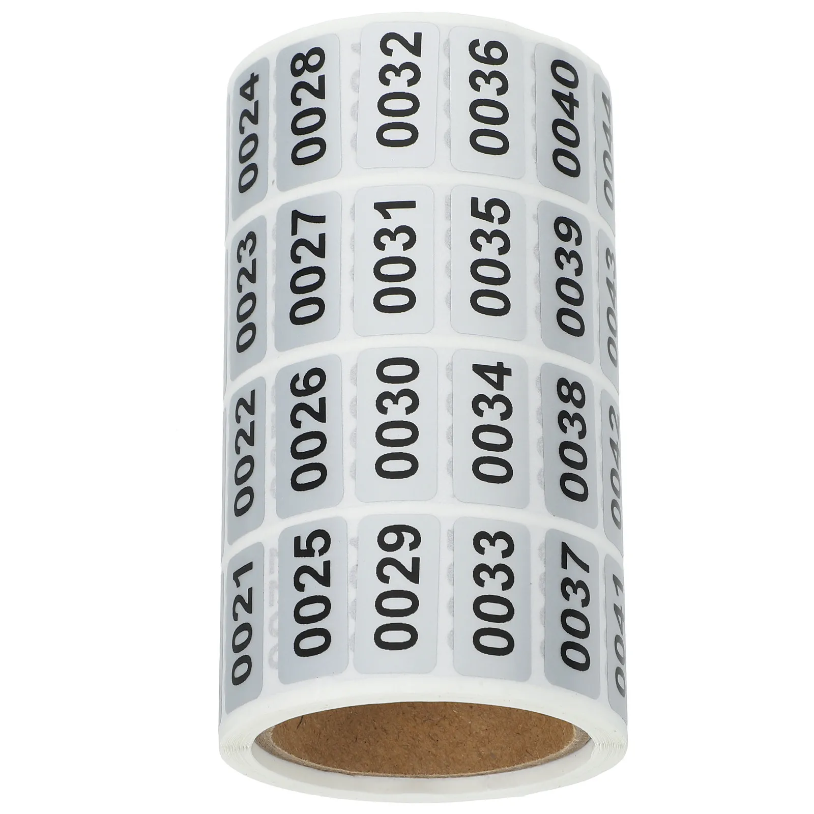 Numbered Stickers Sheet Removable Easy-Peel Rectangular PVC Labels for Classifying Items Home Office School Storage Organization view 2