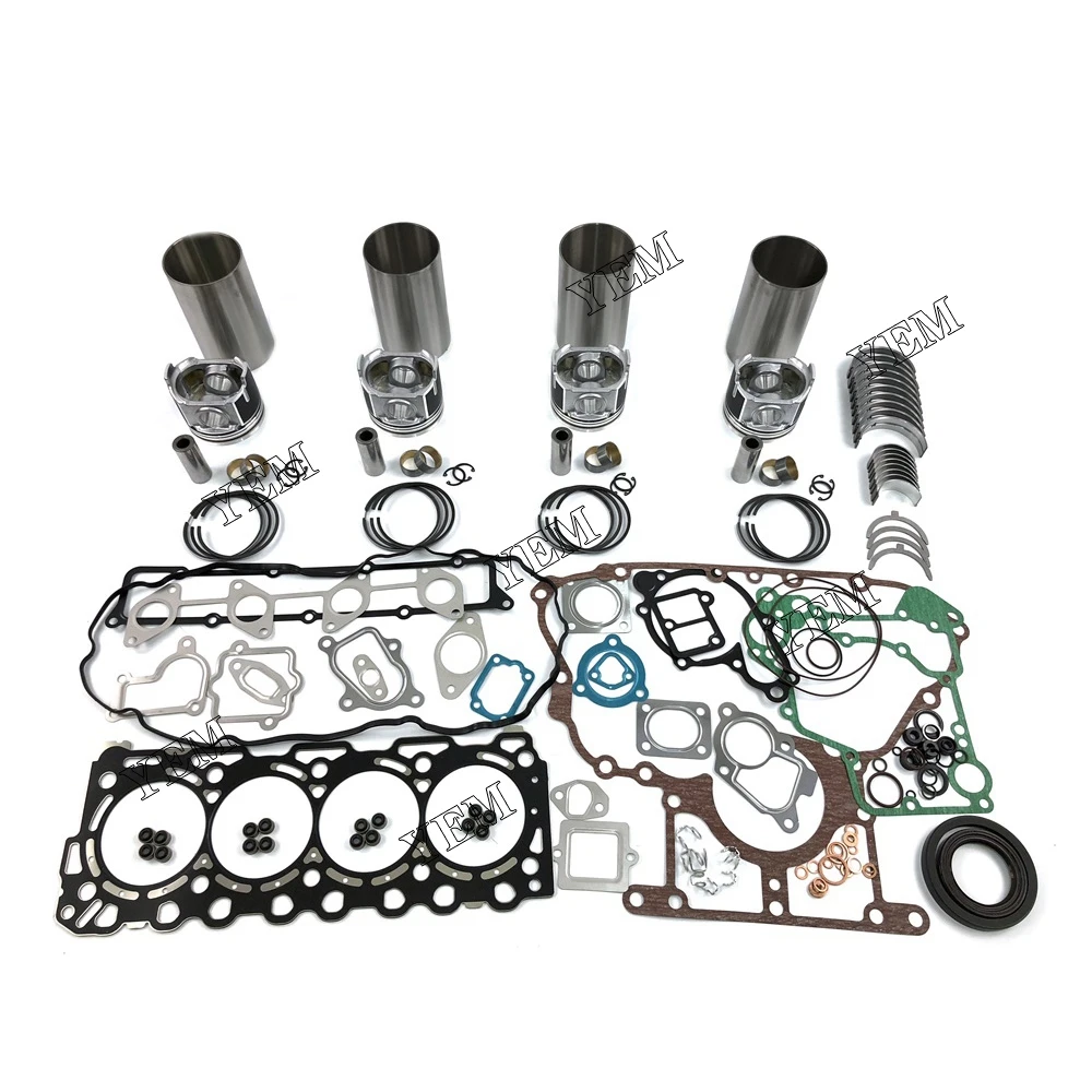 For Kubota V3307 Overhaul Kit With Bearing Set Eninge Parts