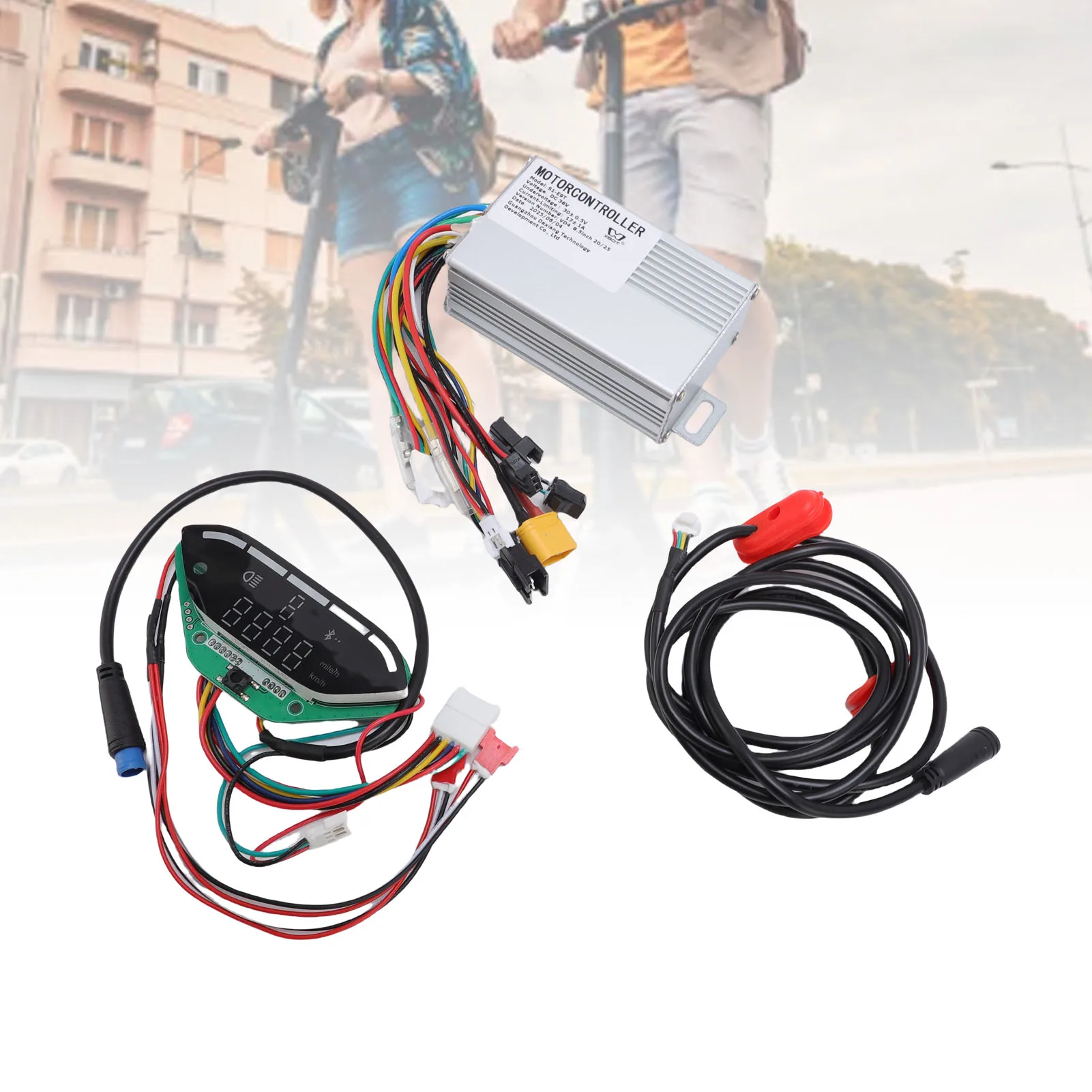 

Electric Scooter Controller Kit High Quality Motor Controller Display Panel Bluetooth Board Silicone Plug Communicating Line