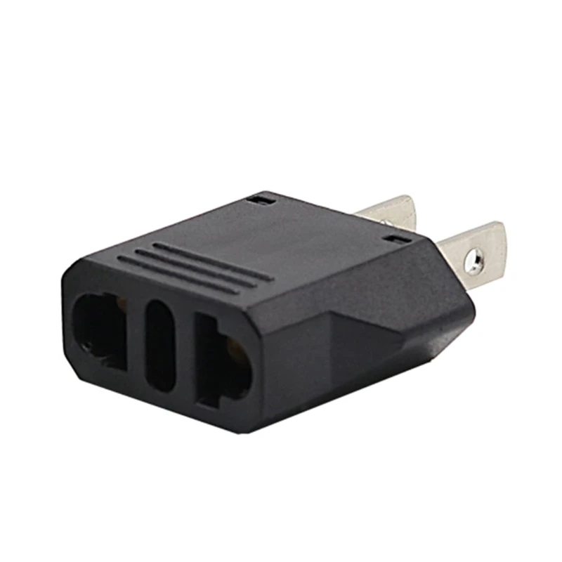 573A Travel US to EU Plug Converter Transform American Socket into Europe Outlets American to Euro Standard Conversion Plug