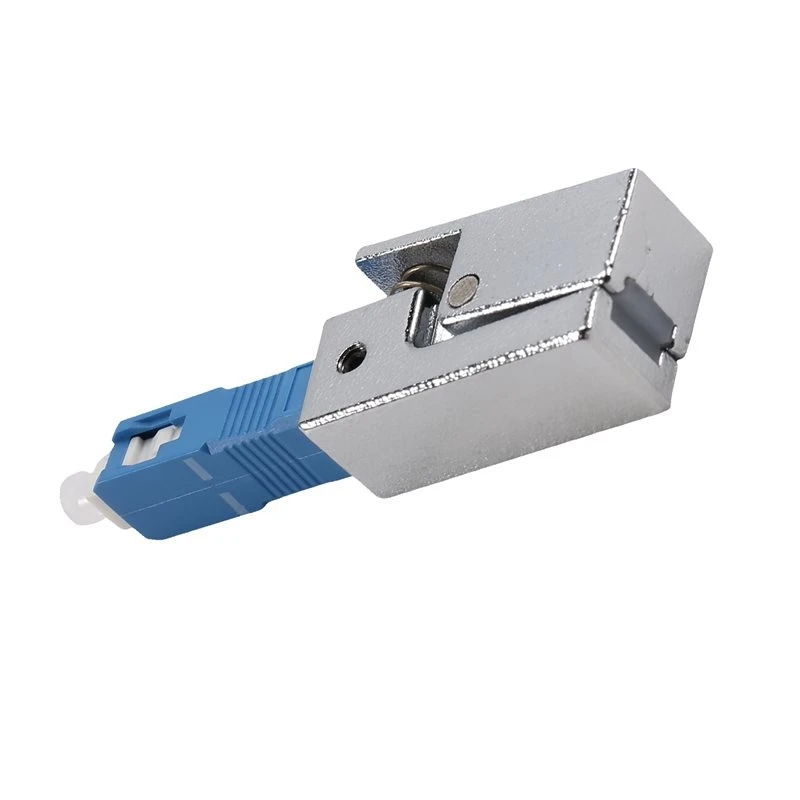 Superior SC Bare Fiber Adapter Square Type Fiber Optic Connector For Red Light Pen For OTDR FTTH Test Optical Power Meter