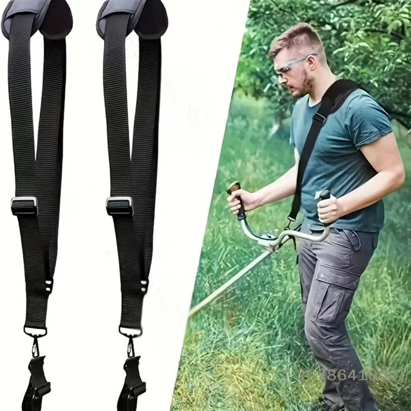 Universal Trimmer Shoulder Strap,Adjustable Nylon Harness for String Trimmer,Brush Cutter & Grass Eater