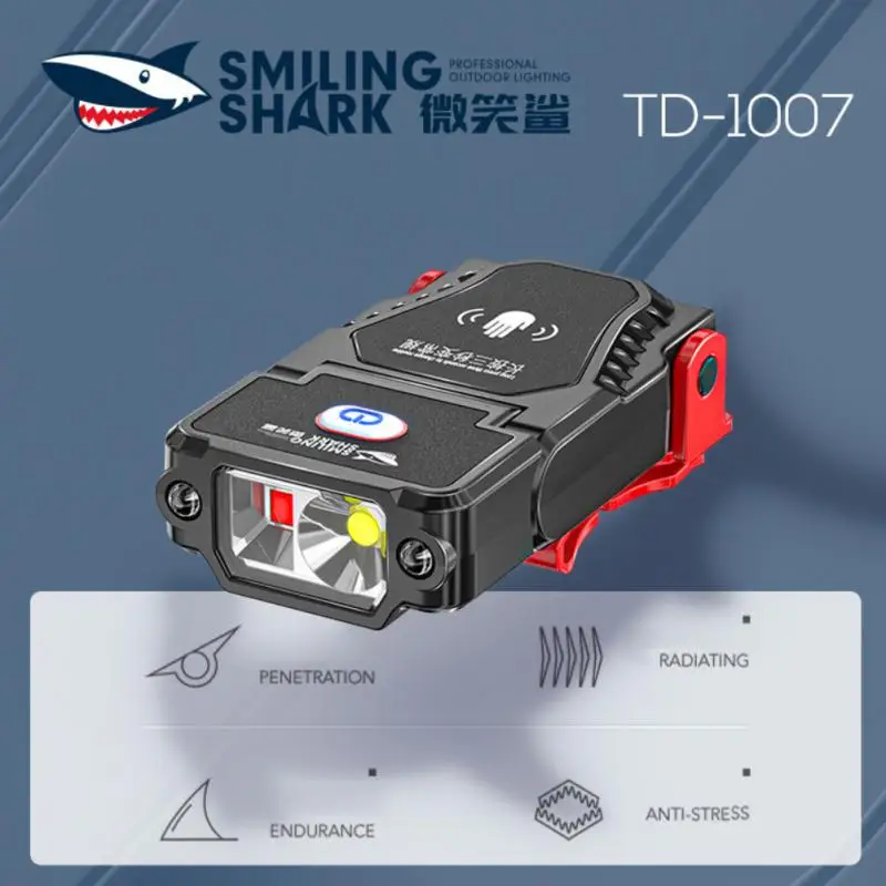 

Светодиодный налобный фонарь с мини-датчиком и регулируемым углом, головной убор с зажимом, водонепроницаемый, с зарядкой от USB, уличная лампа для кемпинга, рыбалки