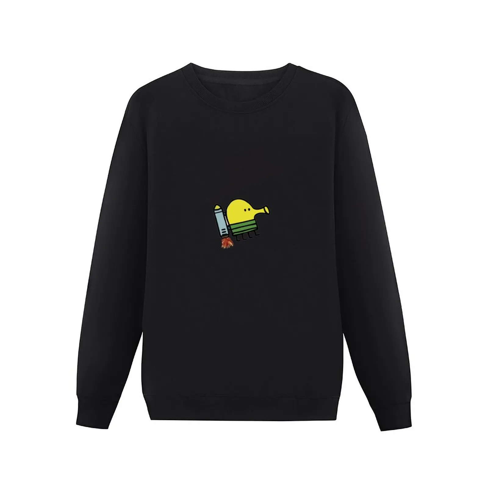 Doodle Jump Sticker Pullover Hoodie male clothes men's clothing oversize sweatshirt