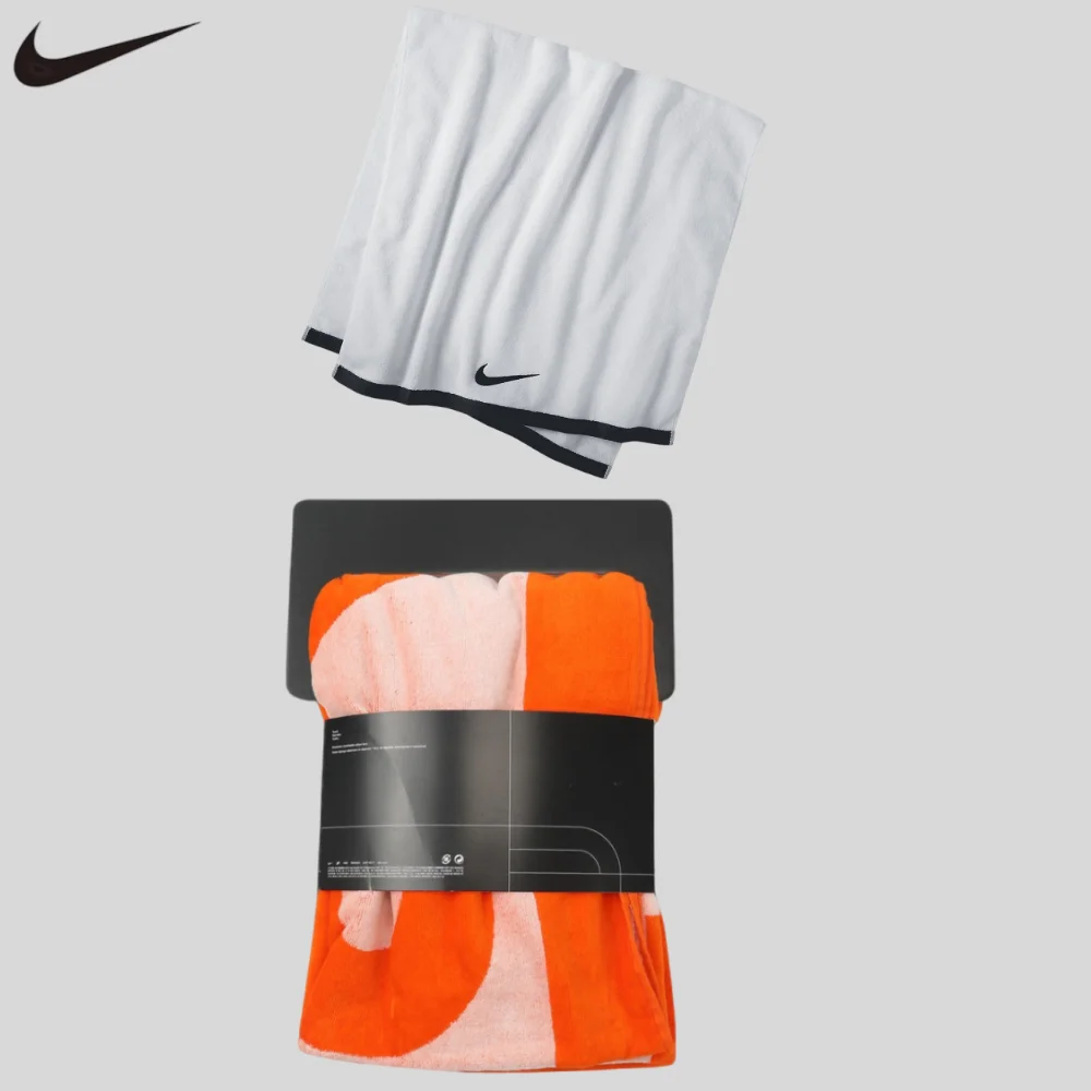 Nike Solid Color Sports Towel Fashion Bath Towel For Gym Running Household Bath 2 PCS AC2089-101+N1008820804OS
