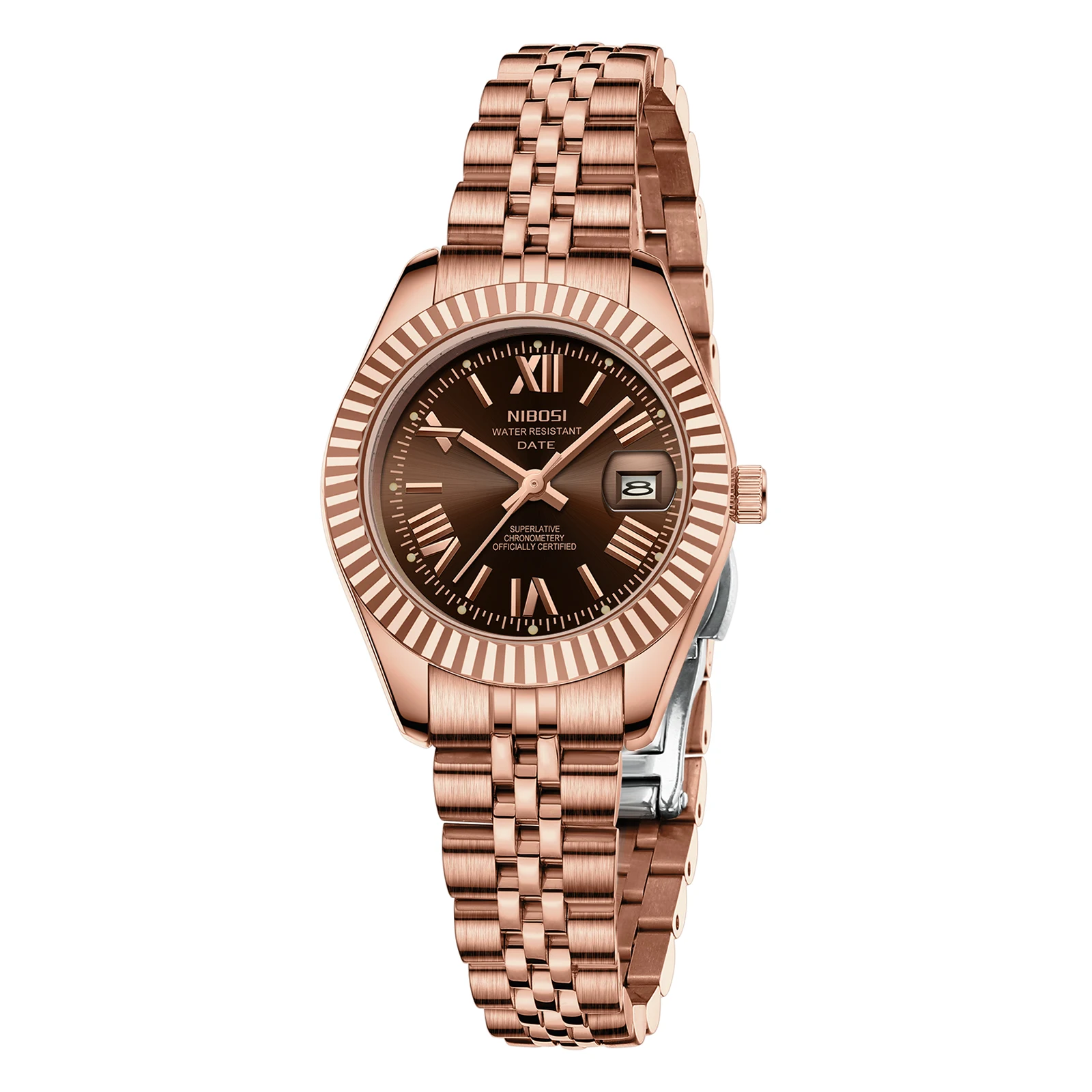 NIBOSI ساعات نسائية فاخرة العلامة التجارية الأعلى التناظرية الكوارتز السيدات ساعات المعصم مقاوم للماء موضة صغيرة النساء دور الساعات Reloj