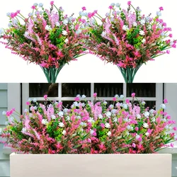 10pcs Mixed color Artificial Plants Outdoor, Artificial Flowers, UV Resistant Fake Flowers, Faux Flowers -Outdoor Planters Decor