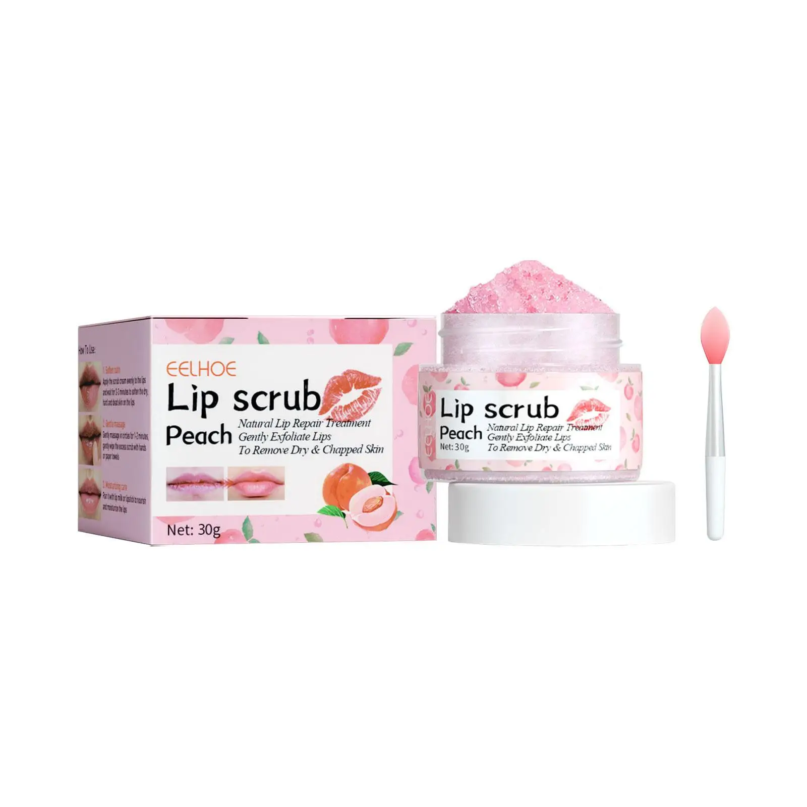 Lip Care Scrub Cream Lip Mask Lip Sleep Mask Night Peach Gloss Lip Balm Lip Sleeping Bleach Cream Moisturizing Maintenance P0I2