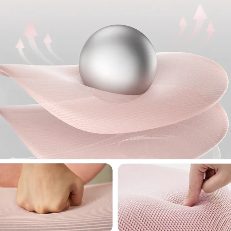 Girls Bedroom Pink Ergonomic Mesh Office Chair Lumbar Support Rocking Computer Free Shipping Furniture Soft Chairs for Kitchen