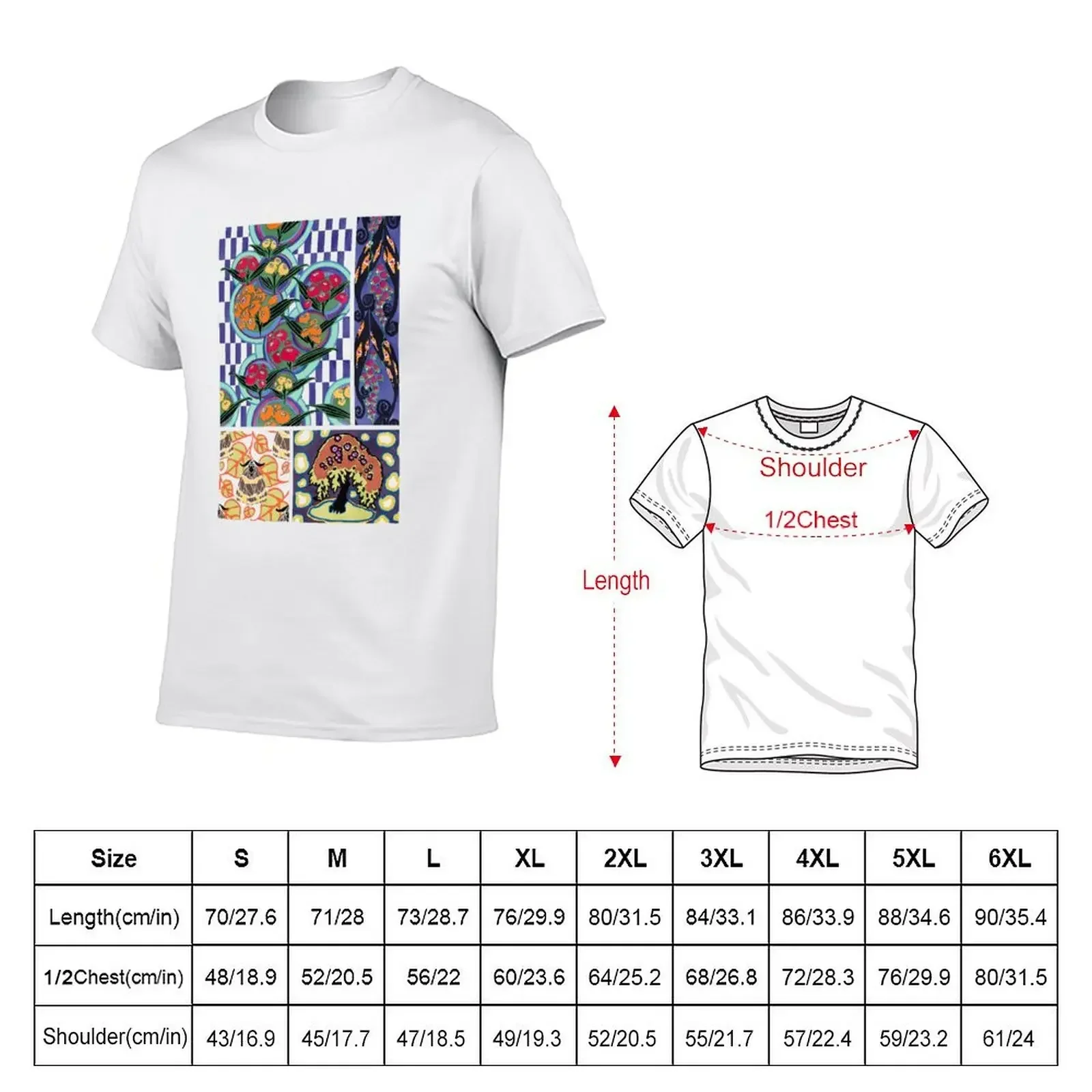 Art Deco Art Nouveau Bright Floral Patterns T-Shirt kawaii clothes animal prinfor boys rapper graphic tees Short sleeve tee men