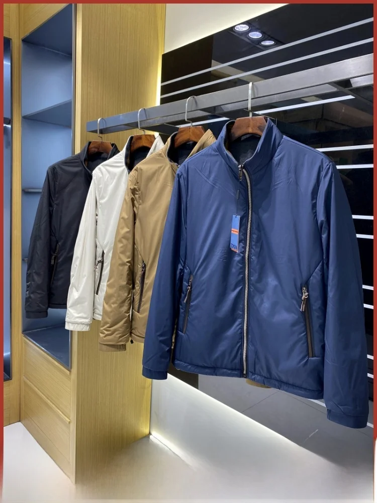 

Ультралегкая техническая ткань, мужская двусторонняя одежда с 3D индивидуальным джинсовым воротником, куртка с молодежным трендом, ветрозащитная длинная одежда для улицы, S...