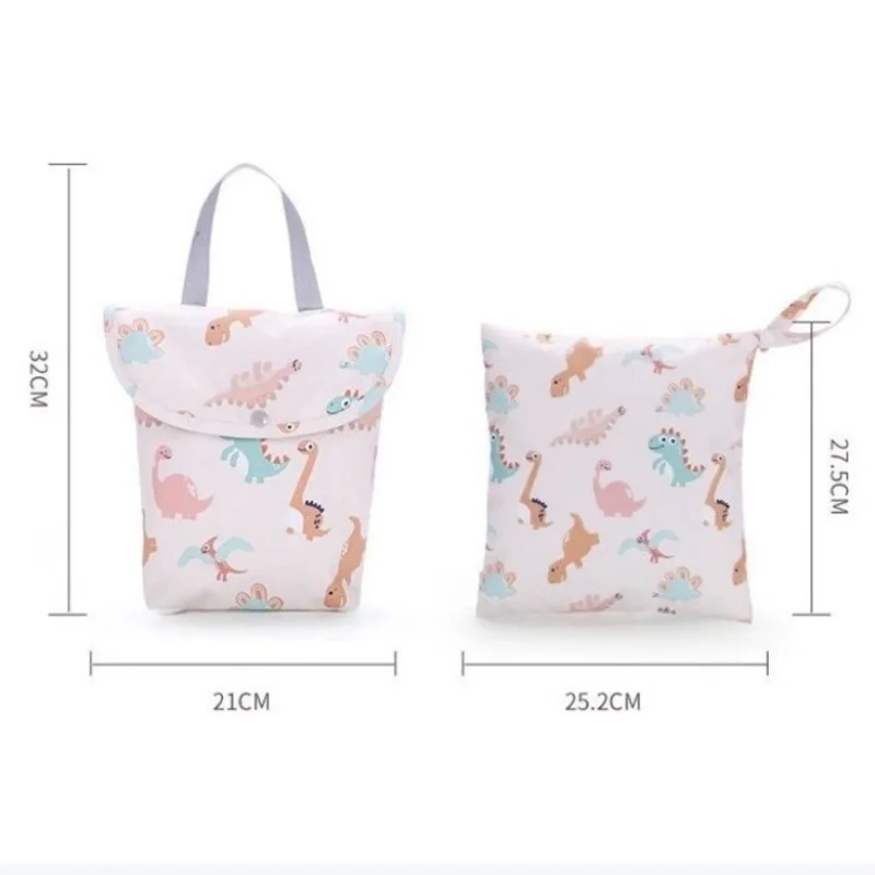 

﻿Portable Waterproof Storage Pouch ABDL Cute Cartoon Pattern Adult Baby Diaper Storage Bag Tote Purse Travel Outdoors Carry Bag