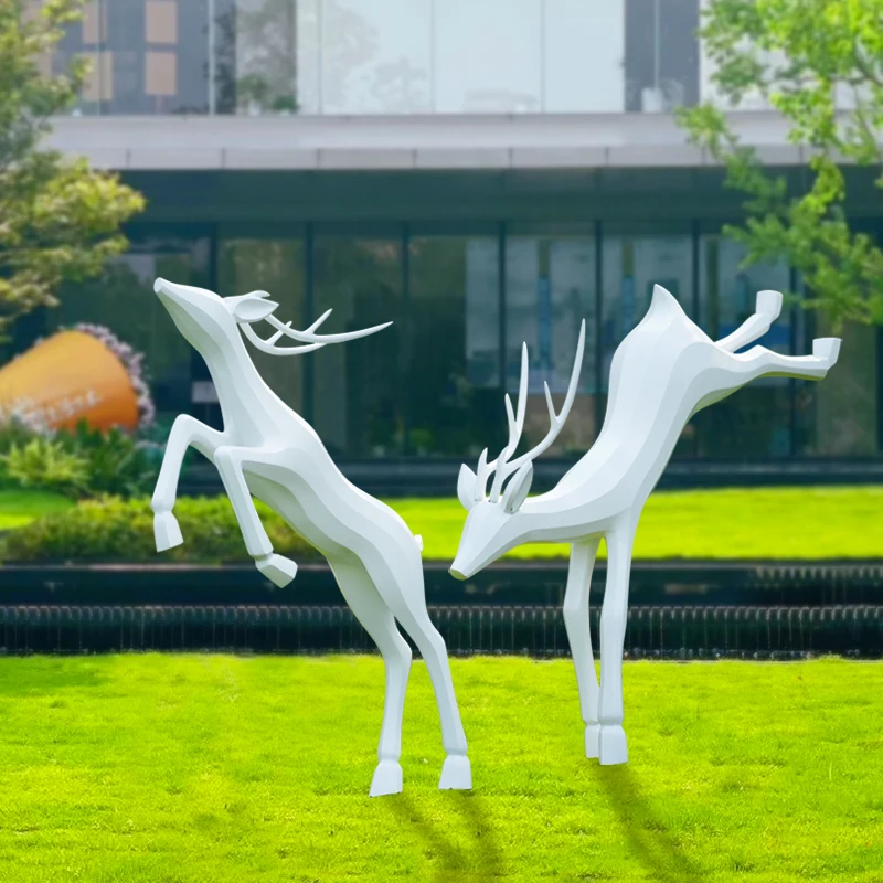 

Outdoor lawn grassland community greening garden landscape sketch decorative ornament fiberglass plastic abstract geometric