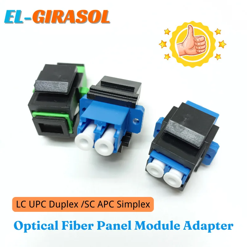 Fiber Optic LC Duplex SC APC Simplex Keystone Adapter Modular Coupler SM Optic jacks Adapter Fiber Keystone jacks Snap Fitting