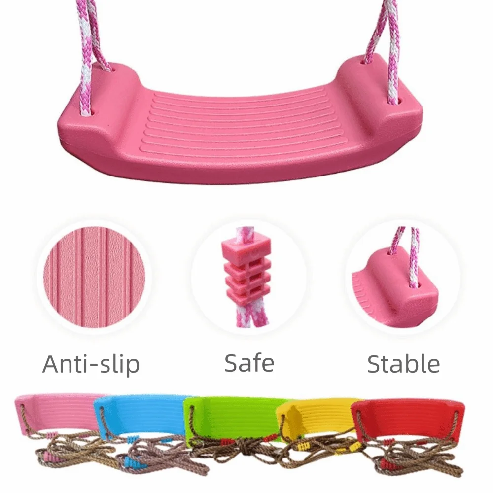 PE Swing Flying Heavy Duty Large Flat Swing Toddler Outdoor Swing Adjustable Flat Swing Seat Garden Swing Household