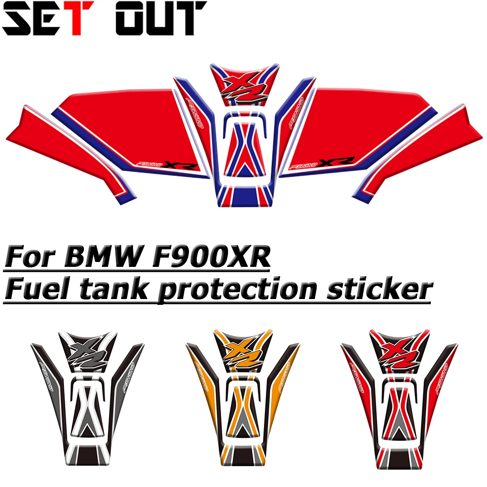 

Motorcycle accessories Carbon Fibre Stickers 3D Gel Tank Pad Epoxy Resin Protection Decal For BMW F 900 XR F900XR 2020-2023