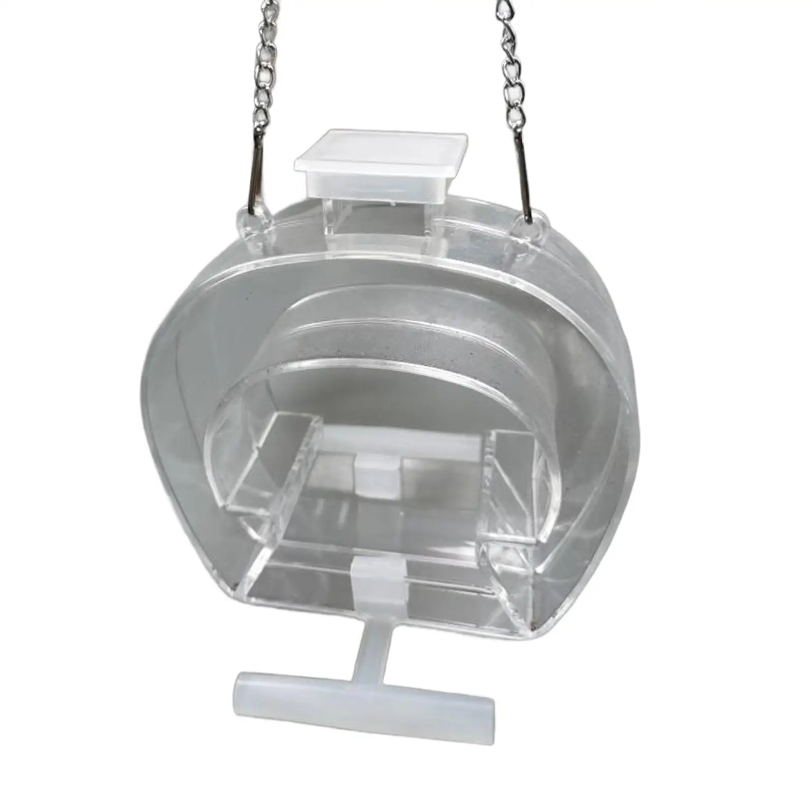 Picture 3: Acrylic Hanging Bird Feeder Large Capacity with Perch for Yard